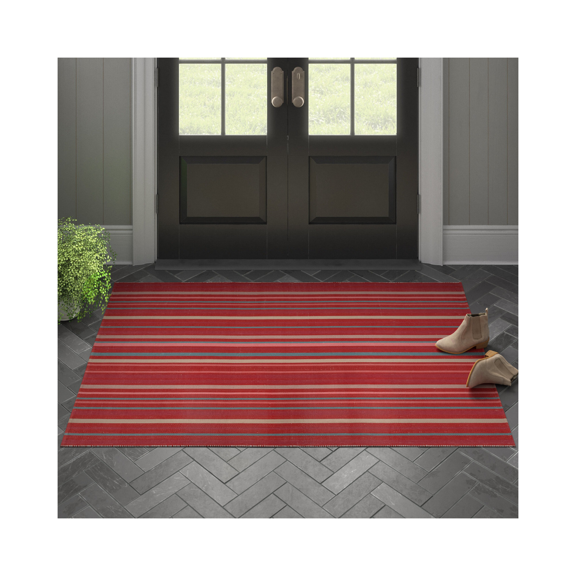 Etha Handmade Rug, Rectangle 9' x 12'