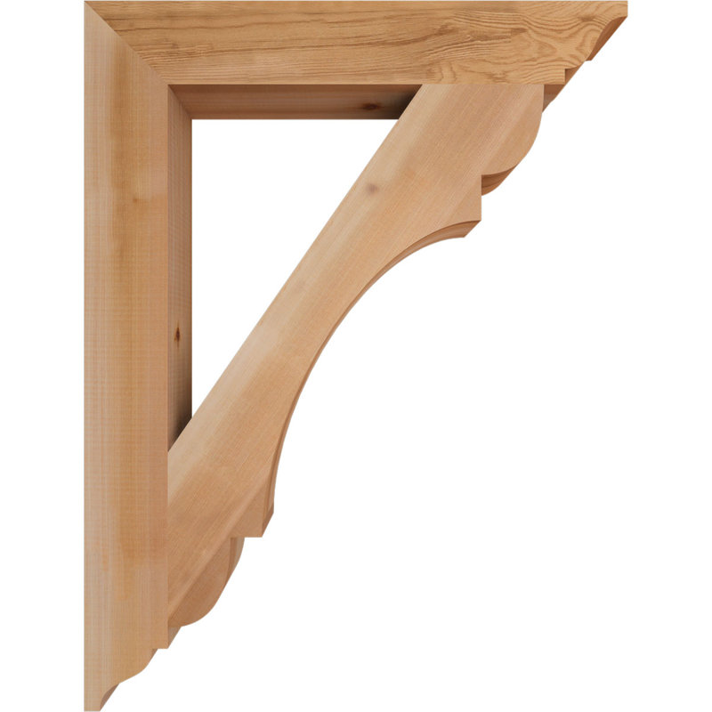 Support olympique traditionnel, H 26 po x l 3,5 po x P 34 po, Cèdre rouge de l'Ouest (lisse)