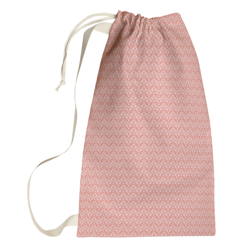 Leffel Fabric Laundry Bag with Handles, Large (76.5" H x 29.5" W x 1.5" D), Orange