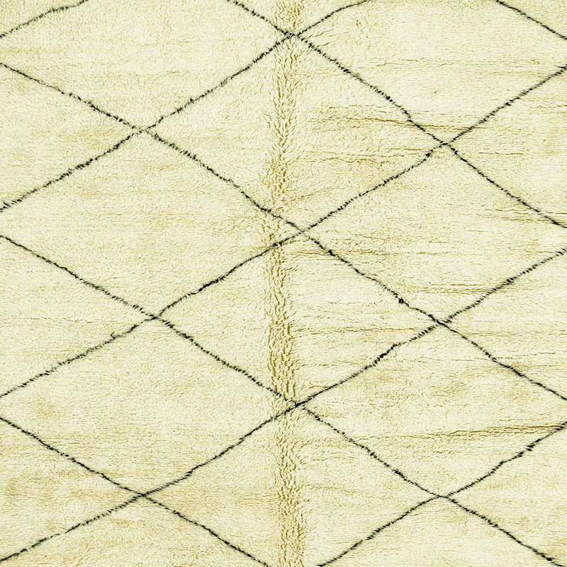 Tapis décoratif multicolore à motif abstrait, Carré 4 pi