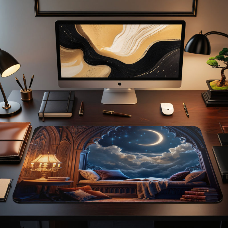 Polyester Desk Pad, 31.5x15.5