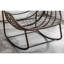Chaise berçante d'extérieur inclinable avec rembourrage - pour le patio