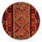 Lidio Southwestern Machine Made Power Loom Polypropylene Indoor / Outdoor Area Rug in Red/Yellow/Blue-1192407675