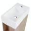 Ensemble de meuble-lavabo simple 18,6 po avec plateau en céramique Isaiyah-1439035244