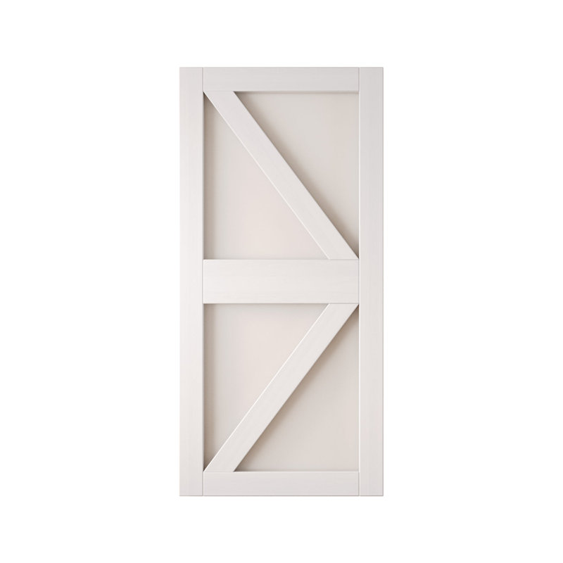 Porte de grange coulissante en bois massif non assemblé 48 po x 84 po, 48" x 84"
