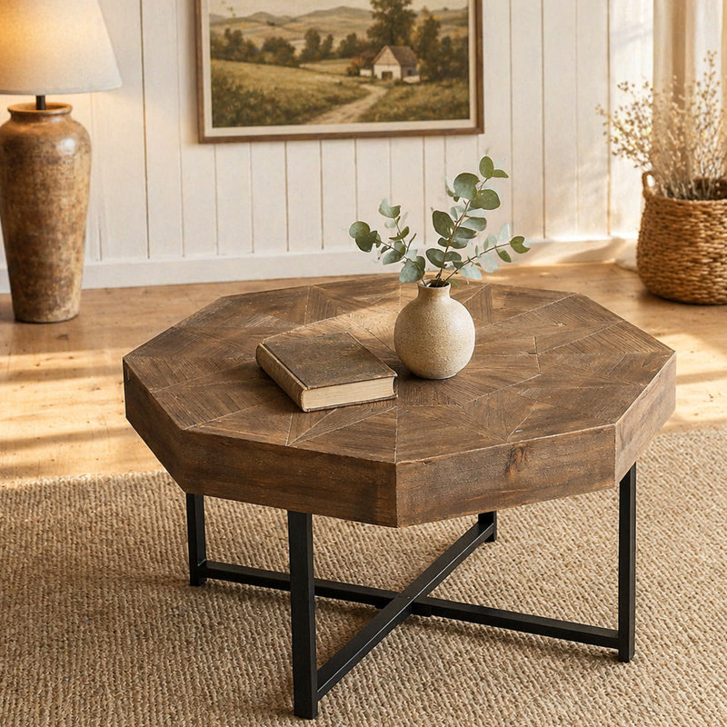 Plateau de table en bois 30 po, Marron antique