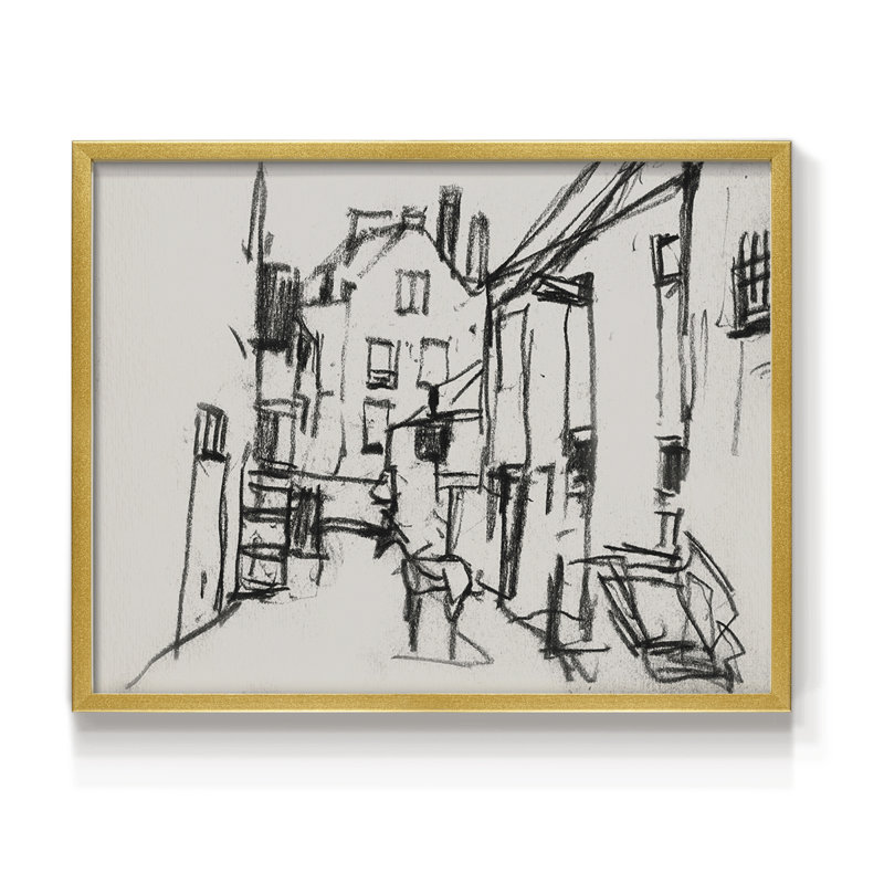 Croquis rétro, VI, reproduction encadrée