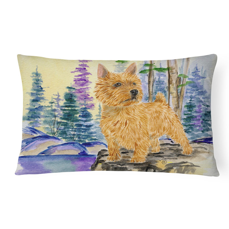 Coussin décoratif intérieur/extérieur norwich terrier