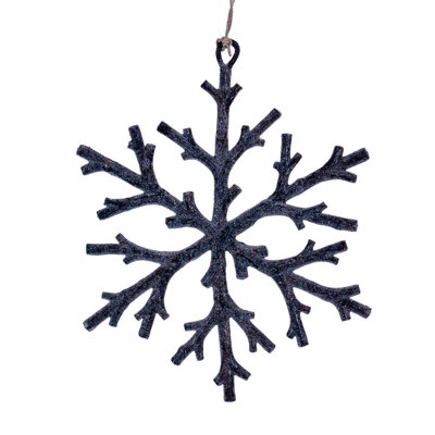 Twig Snowflake Ornament. Includes 8 pieces per bag.
