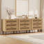 Buffet avec rangement 94,5 ", armoire de cuisine, chêne-714446934