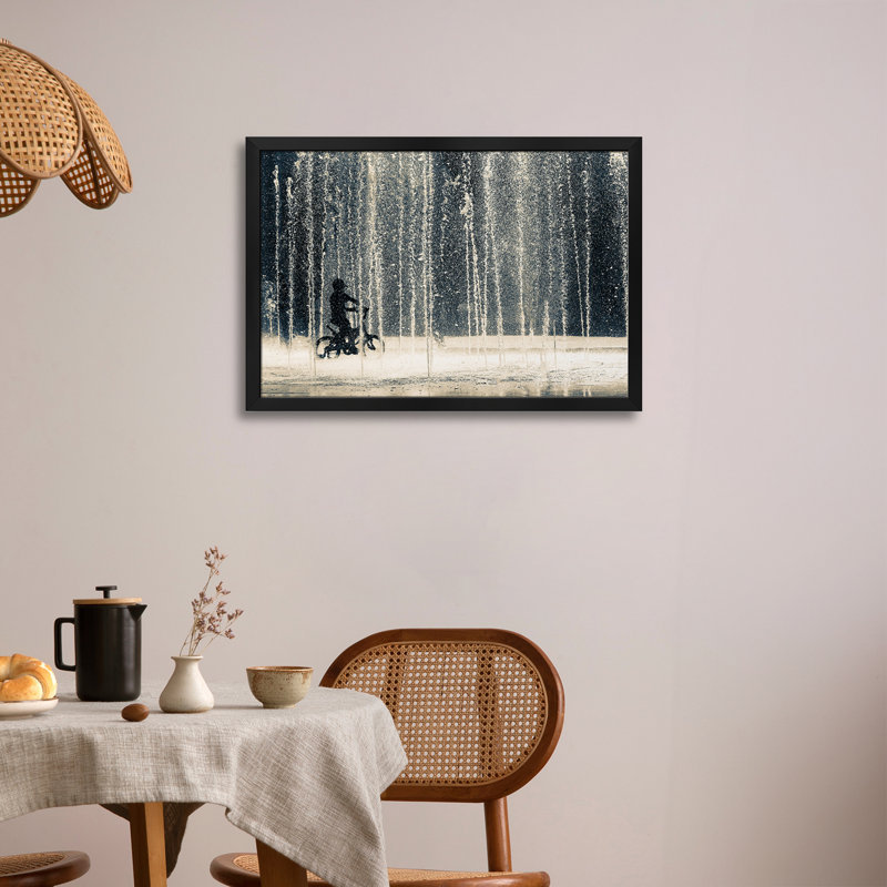 «Ride Through The Drops», affiche encadrée par Ehsan Razzazi, H 16 po x l 24 po