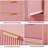 Pink 54" Wide Fluted 8-Drawer Dresser – Double Chest with Gold Handles, Large TV Stand & Versatile Storage for Living Room, Bedroom, Hallway-265874447