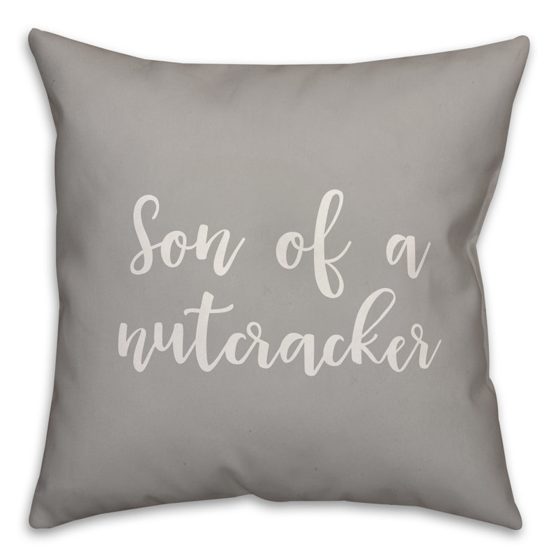  Coussin Sun of a Nutcracker, Gris, Housse de coussin