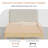 Mid-Century Modern Solid Wood Boucle Upholstered Headboard Bed Frame With USB & Type-C Port-123609751-123609754