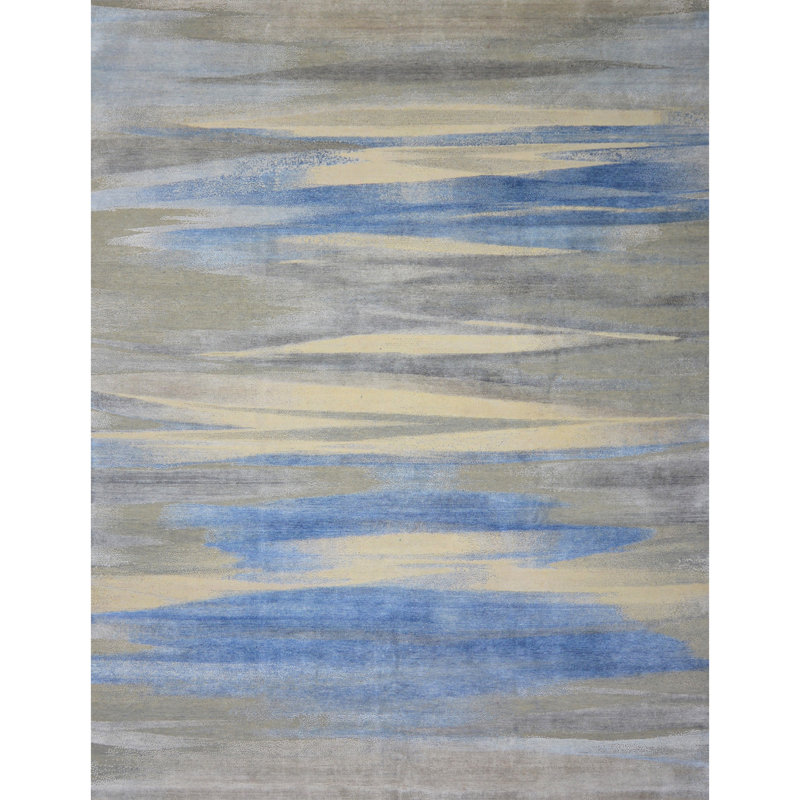 Tapis rectangulaire noué à la main, Rectangle 12 pi x 15 pi