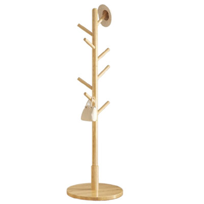 Classic Solid Wood Clothes And Hat Stand