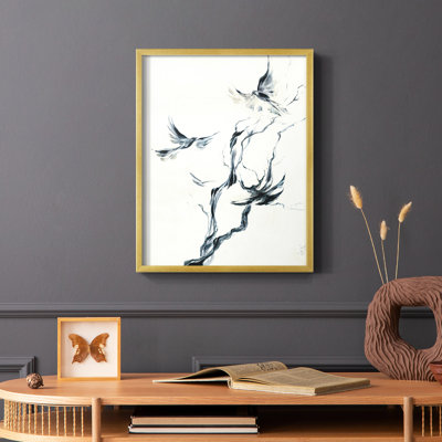 Four Crows Framed Print - Solid Wood