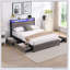 Bed Frame, Storage Headboard With Charging Station-1131854077