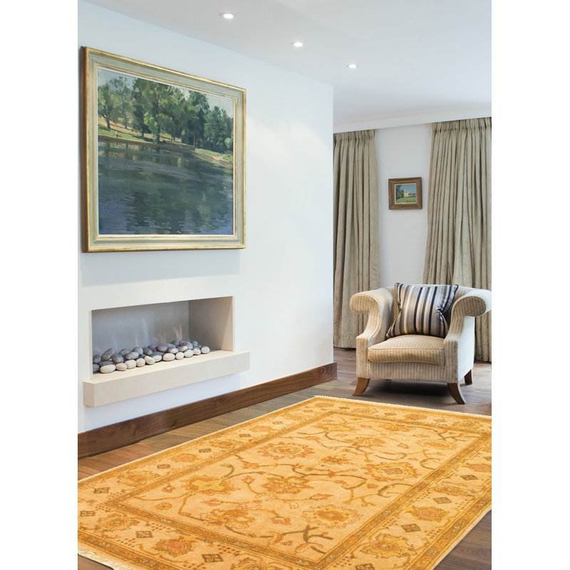Tapis intérieur en laine 4 pi 1 po x 6 pi 1 po one-of-kind à la main-noué la 2010 chobi Aeryanna