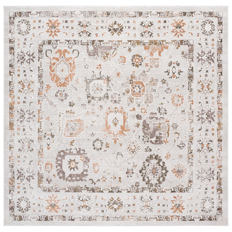Leonette 516 Performance Oriental Rug, Square 6'7"