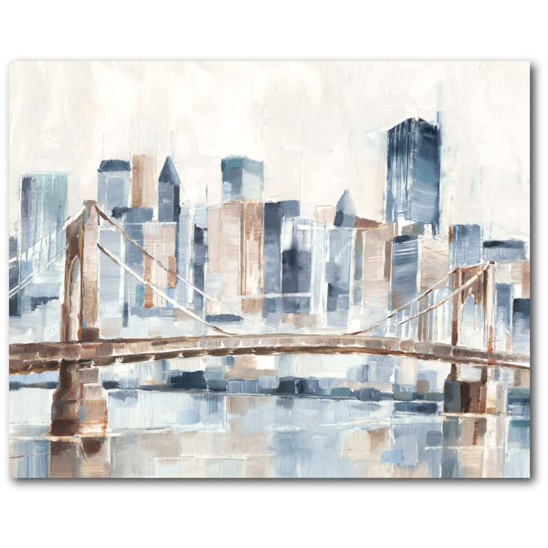 City Living in New York - Reproduction d'art sur toile tendue, H 20 po x l 24 po x P 1,5 po