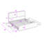 Base de lit plateforme en métal 4 tiroirs avec tête de lit-831695036