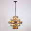 Lustre géométrique en bois 6 lumières Dendy
