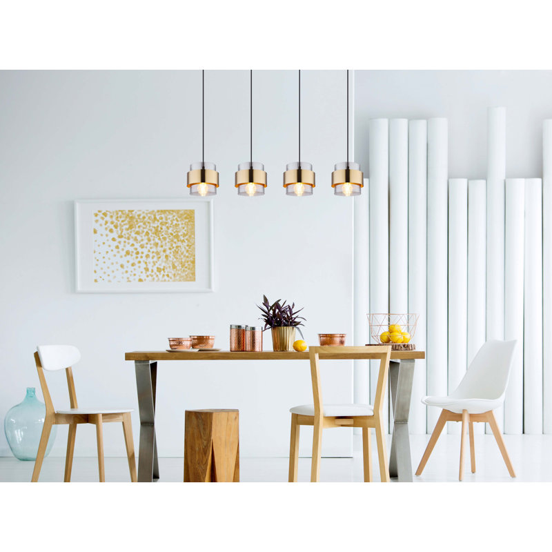 Almire 4 - Light Gold/Silver Kitchen Island Pendant