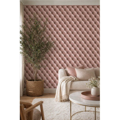 Papier peint capitonné, revêtement mural matelassé, fresque murale