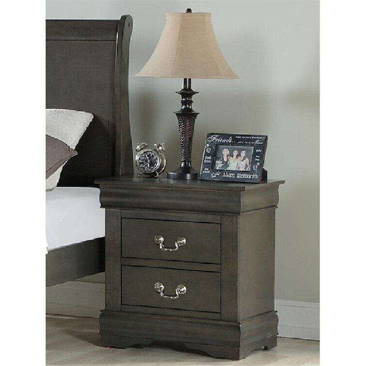 Henton 2 - Drawer Nightstand Canora Grey Color: White