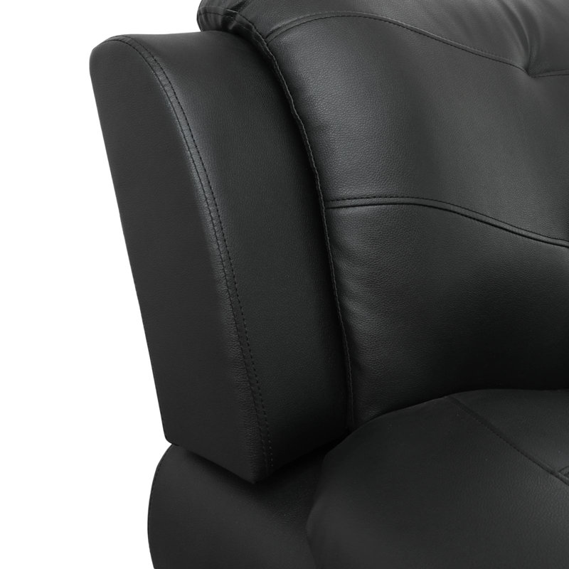 Chellie Upholstered Sofa, Black