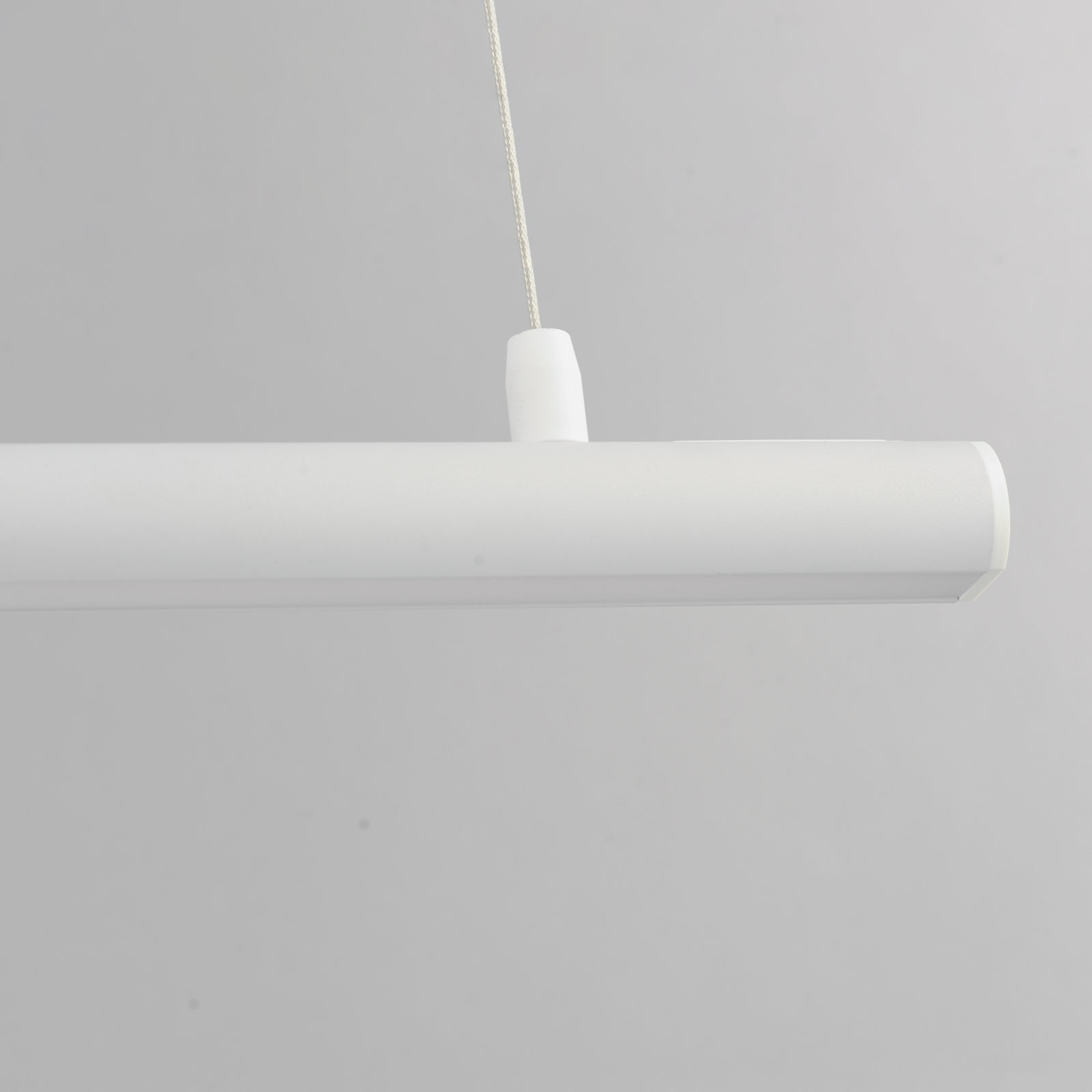 Collie Single Light LED Pendant, White