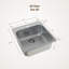 Cantrio KSS-2020 20-Inch Stainless Steel Drop-In Single Bowl Kitchen Sink 
