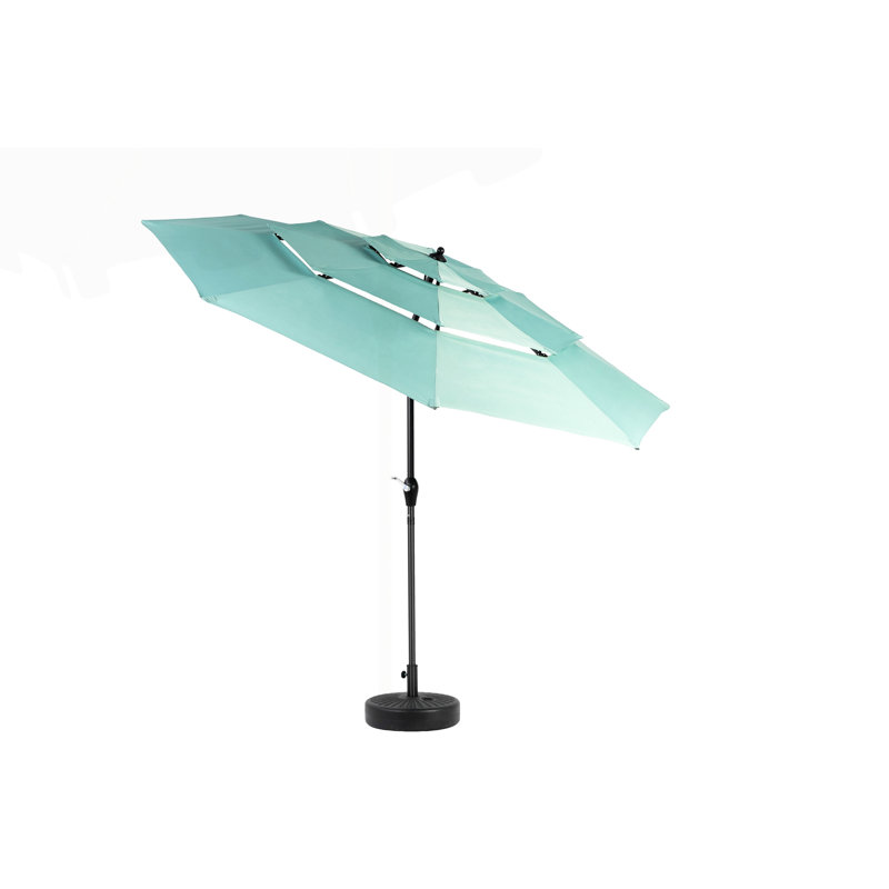 Parasol à 3 niveaux en aluminium, Vert clair