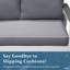 Patio Sofa with Cushions