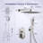 12" Rainfall Shower Head Complete Shower System with Rough-in Valve-51000790