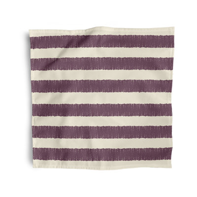 Lourenco Polyester Striped Square Napkin