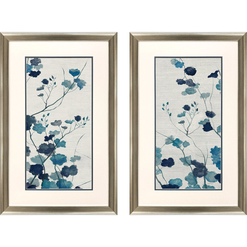 Art encadré de vignes bleues