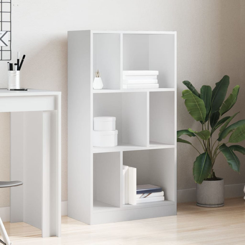 Repton 57cm W Bookcase, (3 Shelves) 107.5cm H x 57cm W x 28.5cm D, White