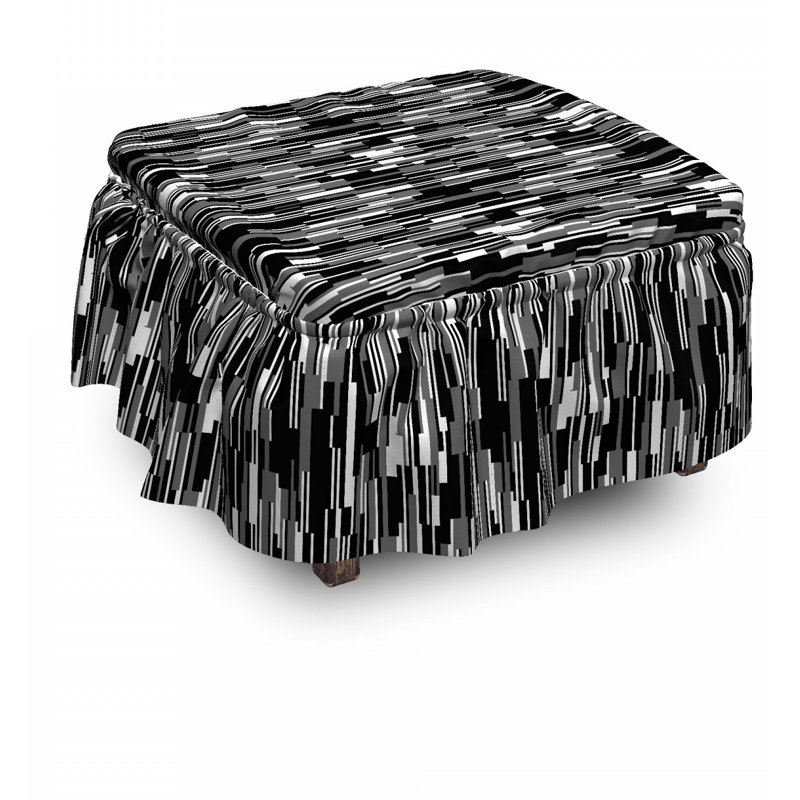 Box Cushion Ottoman Slipcover
