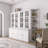 2-PIECES FREESTANDING BOOKCASES WITH TWO TRIANGLE SIDED