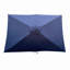 Parasol extérieur imperméable 6 x 9 pi avec manivelle et bouton poussoir inclinable sans rabat pour jardin-778875353
