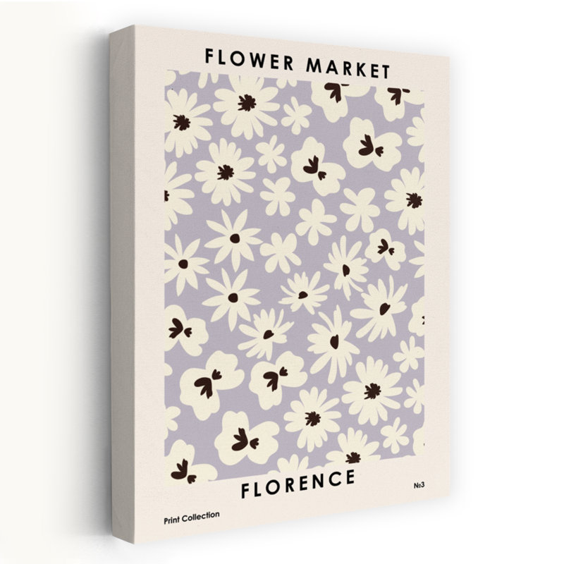 Art contemporain, art floral, H 24 po x l 16 po