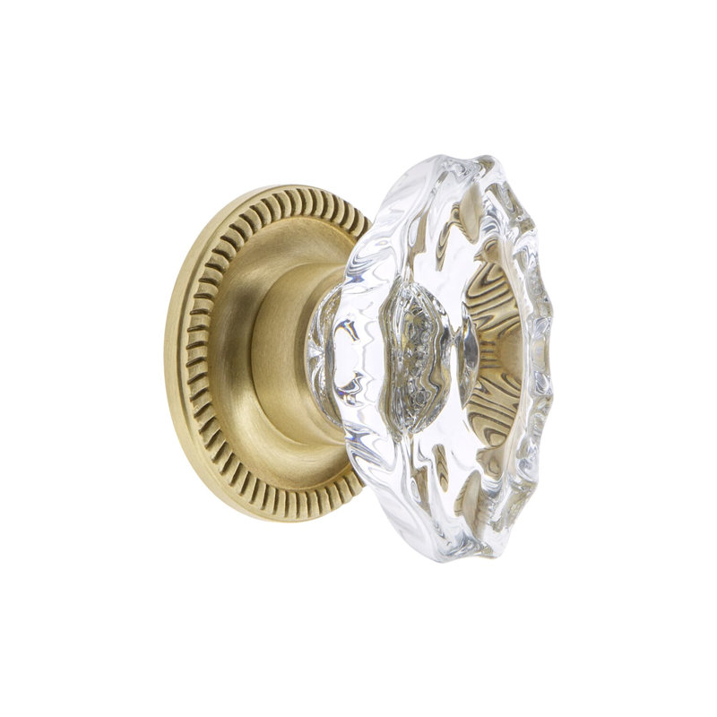 Biarritz Cabinet Knob, Satin Brass