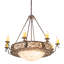 Lustre géométrique à 4 lumières de style bougie Marysvale