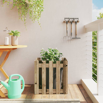 Nabeela Wood Planter Box