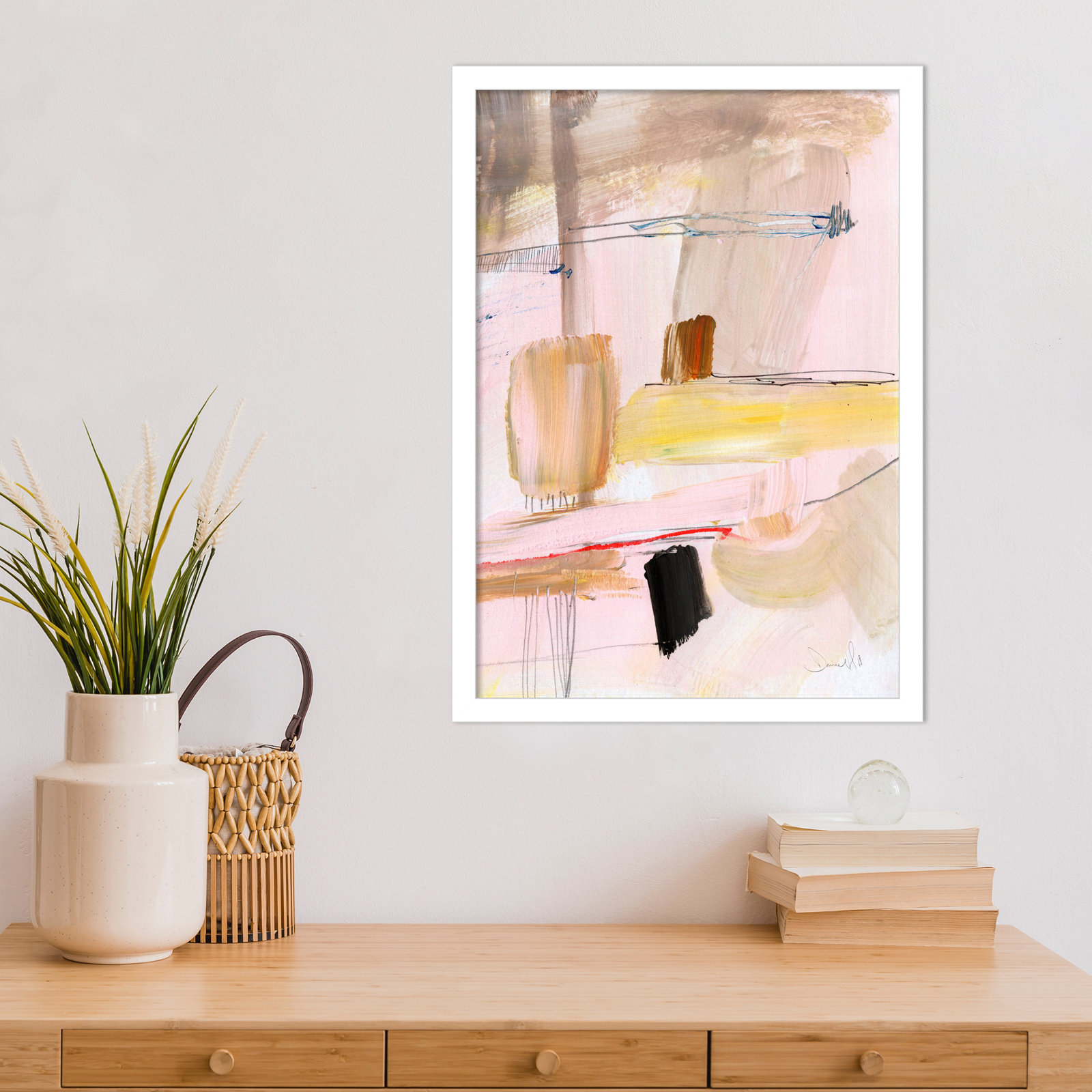 Cleve "Summer Dream" Print by Dan Hobday, 21" H x 15" W, White