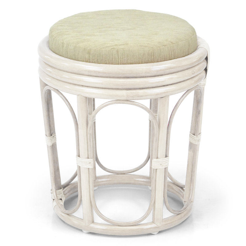 Tabouret de coiffeuse Adero, Blanc