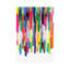 Colourful Stripes IV by Mareike Böhmer - Painting on Canvas-1442462047-1442462046