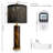 Set of 2, 27.75" Modern Table Lamps Included 1pcs Watt Metre Power Metre Plug with Energy Usage Monitor with 8 Display Modes and Overload Protection, Lamp with Leopard Glass Nightlight, USB A+C